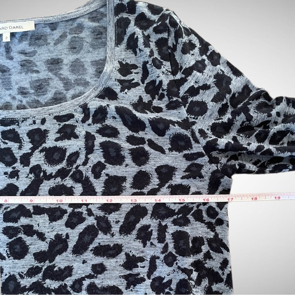 Gerard Darel Blue/Black Animal Print L/S T-Shirt - Picture 6 of 6